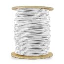 Genesis 43151001 12/2 Solid Riser Fire Alarm Cable, Unshielded, FPLR, CL3R, FT4, Sunlight Resistant, 1000' (304.8m), Reel, White