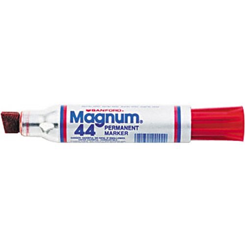 Sharpie 44002 Magnum Permanent Marker, XL Chisel Tip, Red