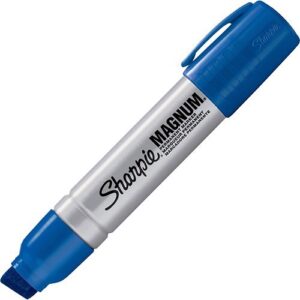 Sharpie 44003 Magnum Permanent Marker, XL Chisel Tip, Blue