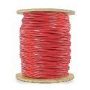 Genesis 44081004 14/2 Solid Shielded Riser Fire Alarm Cable, FPLR, CL3R, FT4, Sunlight Resistant, 1000' (304.8m), Reel, Red