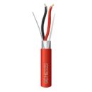 Genesis 44085004 14/2 Solid Shielded Riser Fire Alarm Cable, FPLR, CL3R, FT4, Sunlight Resistant, 500' (152.4m), Reel, Red