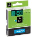 DYMO 45019 1/2" Standard D1 Labels, Green with Black Type, 23 Feet