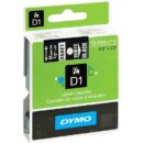 DYMO 45021 D1 Series 1/2" Label Tape Cartridge, 23', White on Black