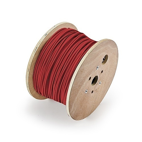 Genesis 45071004 18/4 Solid Plenum Fire Alarm Cable, Unshielded, FPLP, CL3P, FT6, 1000' (304.8m), Reel, Red