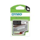 DYMO 45110 D1 Black on Clear Label Tape, 23' 1/2", Count of 7m Roll