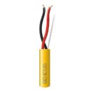 Genesis 45111002 16/2 Solid Plenum Fire Alarm Cable, Unshielded, FPLP, CL3P, FT6, 1000' (304.8m), Reel, Yellow