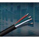 Paige 451804SDB All Purpose Direct Burial 18/4 Stranded Shielded Cable, 1000' Reel, Black