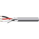 West Penn 451BK1000 Non Plenum Audio Cable, 3C 22G SLD Shielded PVC Jacket