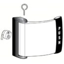 Adams Rite 4591-04-00-335 4591 Deadlatch Paddle for 4300, 4500, 4900 Series, Push to Right, 1-3/4", Black Anodized