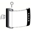 Adams Rite 4591-04-00-335 4591 Deadlatch Paddle for 4300, 4500, 4900 Series, Push to Right, 1-3/4", Black Anodized