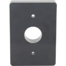 Pedestal Pro 45PLA-PRO-001-HDP 4" 5.75" Buffer Plate for RF Card Readers, High Density Polyethelene (HDPE), 4.0" 5.75" 1.0"