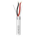 Genesis 46061001 16/2 Solid Shielded Plenum Fire Alarm Cable, FPLP, CL3P, FT6, 1000' (304.8m), Reel, White
