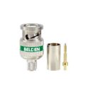 Belden 4694RBUHD3 B50 RG-6 UHD BNC Crimp Connector, 12 GHz, 3-Piece, Green