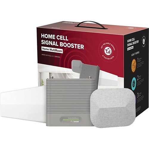 Wilson 470144 weBoost Home Multi-Room Cellular Signal Booster Kit, 75 Ohms, F-Female
