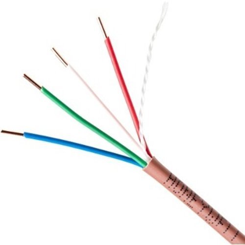 Genesis 47030301 Stranded Unshielded Cable, 20/4 Solid Thermostat, 4x250' Reel, White