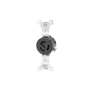 Leviton 4710 Receptacle Lock, Single, 2-Pole, 3-Wire, L5-15, 15A, 125V