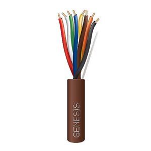 Genesis 47160907 18/8 Solid General Purpose Thermostat Cable, 250' (76.2m), Speed Bag, Brown