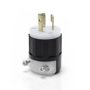 Leviton 4720-C Locking Plug Connector, 15A 125V, L5-15P
