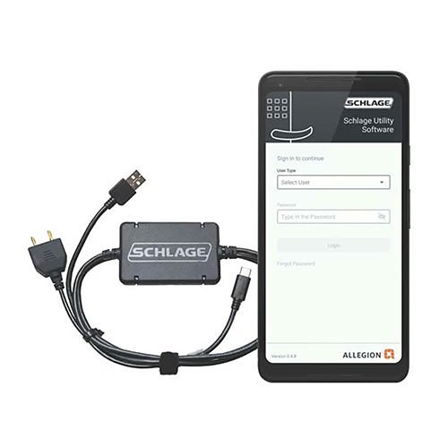 Schlage 47282796-SUS-A-KIT Schlage Utility Software (SUS) Mobile App for Android Devices, Includes USB and 2-Pin Android Cable