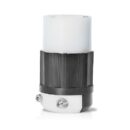 Leviton 4729-C Connector, Locking Type, 2-Pole 3-Wire, L5-15R, 15A 125V