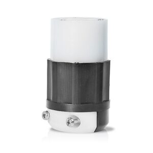 Leviton 4729-C Connector, Locking Type, 2-Pole 3-Wire, L5-15R, 15A 125V