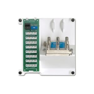 Leviton 47603-TSV Telephone and Video Distribution Module, 4x6 Tel/1x6 Video,