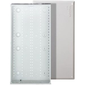 Leviton 47605-28W 28" StU RMSctured Media Enclosure and Flush-Mount Cover, Metal, White