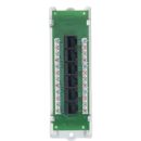 Leviton 47605-C5B Category 5e Voice and Data Expansion Module, 6-Port, with ABS Bracket