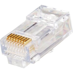 Leviton 47613-EZ6 EZ-RJ45 CAT6 Plug, Clear