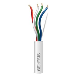 Genesis 47620312 18/4 Solid Plenum-Rated Thermostat Wire, 250', Natural