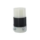 Leviton 4765-C Connector, 15A 125V/10A 250V Non-Grounded 3-Pole 3-Wire