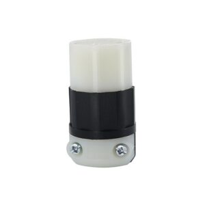 Leviton 4765-C Connector, 15A 125V/10A 250V Non-Grounded 3-Pole 3-Wire