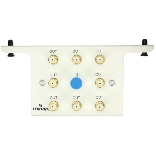 Leviton 47690-8C2 1x8 Passive Video Splitter Module, 2.05 GHz