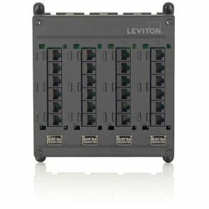 Leviton 43080-1L14 SMC Panel, C5E 24-Ports