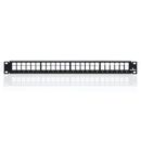 Leviton 49255-H24 QuickPort Patch Panel, 24-Port, 1U RMS. Cable Management bar included.