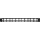 Leviton 49255-Q48 QuickPort Patch Panel, 48-Port, 1U RMS, Cable Management Bar not Included