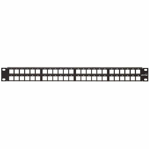 Leviton 49255-V48 48-Port 1U Quick-Port Panel with Vertical Orientation