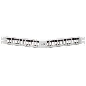 Leviton 49256-W4L 24-Port 1U White Angled Patch Panel