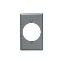 Leviton 4927 1-Gang Gray Power Receptacle with Standard Wallplate