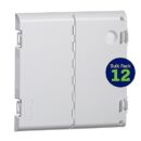 Leviton 49605-14B 14" Vented Hinged Door, Plastic, 12-Pack, White