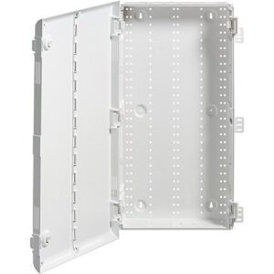 Leviton 49605-28P 28" Wireless StU RMSctured Media Enclosure with Vented Hinged Door, Plastic, White