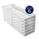 Leviton 49605-42G 42" Wireless Structured Media Enclosure, 6-Pack, White