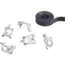 Leviton 49605-AST Saddle Tie Kit with VELCRO, includes (5) Saddle Ties, 5' of VELCRO So'Cinch, Black