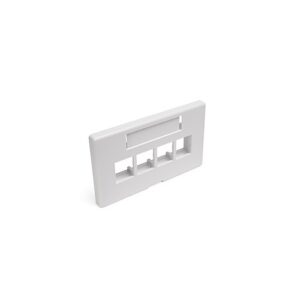 Leviton 49910-HW4 QuickPort Faceplate