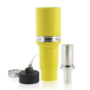Leviton 49F31-Y Rhino-Hide 49 Series Single Pole Female Connector, 313 MCM, Yellow