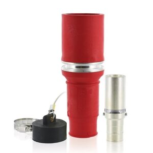 Leviton 49F44-R Rhino-Hide 49 Series Single Pole Female Connector, 444 MCM, Red