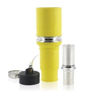 Leviton 49F53-Y Rhino-Hide 49 Series Single Pole Female Connector, 535 MCM, Yellow