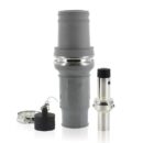 Leviton 49M31-GY Single Pole Male Rhino Plug 313 MCM, Gray