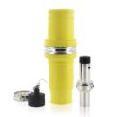 Leviton 49M31-Y Rhino-Hide 49 Series Single Pole Male Connector, 313 MCM, Yellow