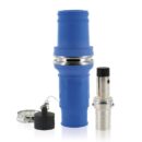 Leviton 49M44-B 49 Series Single Pole Male Connector, High Amperage, 444 MCM Cable, Blue